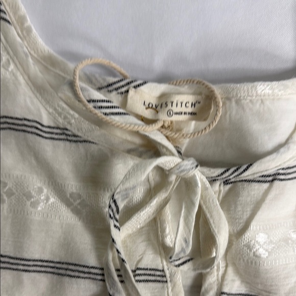 Lovestitch Cream Pleated Mini Sundress - Picture 5 of 8